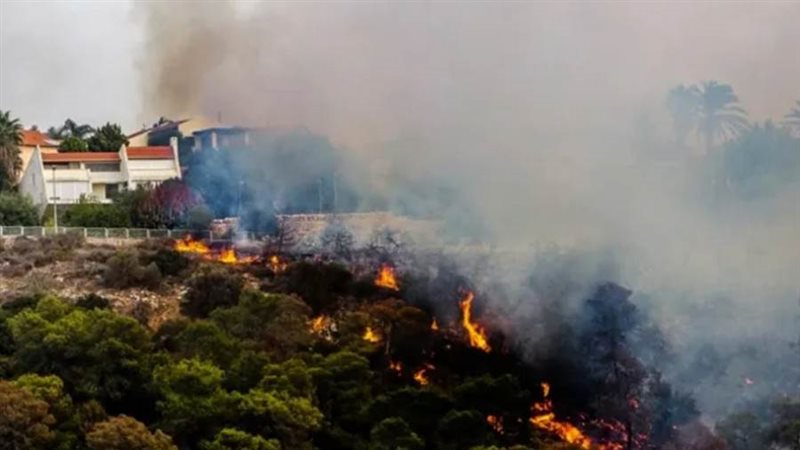 الحرائق في شمال إسرائيل