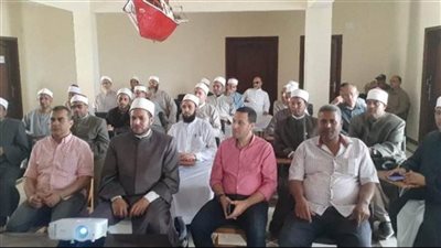 انعقاد برنامج البناء الثقافي للأئمة بمديرية أوقاف شمال سيناء بحيرة البردويل نموذجا