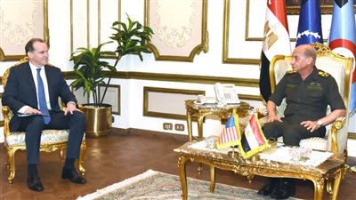  الفريق أول محمـد زكى يلتقى منسق الشرق الأوسط وشمال أفريقيا لمجلس الأمن القومى الأمريكى   