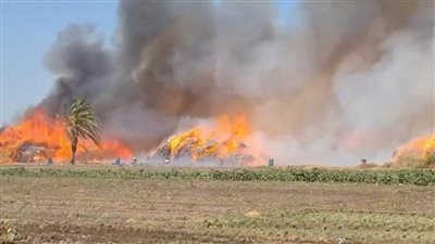 السيطرة على حريق نشب في شونة كتان بطنطا