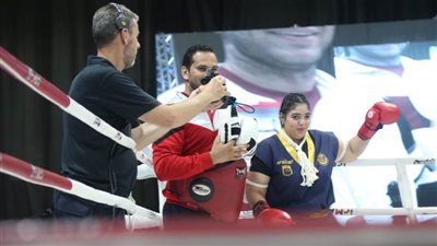 شهد مصطفى تحصد ذهبية بطولة العالم للمواي تاي باليونان