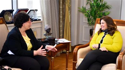 وزيرة الهجرة ورئيس الغرفة الألمانية العربية للتجارة والصناعة يبحثا سبل التعاون المشترك