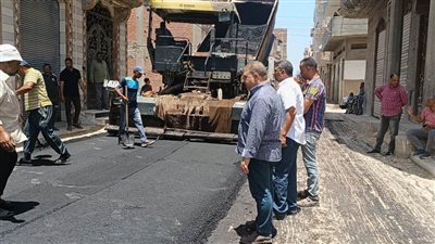 شاهد.. رصف منطقة الشونة بحوش عيسى بالبحيرة بتكلفة استثمارية 5 ملايين جنيه 