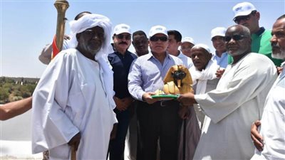 أهالي قرية غرب سهيل النوبية يستوقفون وزير النقل ومحافظ أسوان