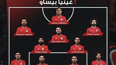 تشكيل منتخب مصر لمواجهة غينيا بيساو