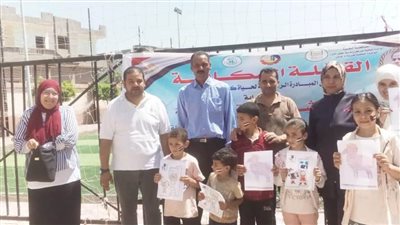 تنظيم قافلة طبية سكانية بقرية كفر بولين للكشف على الأهالي 