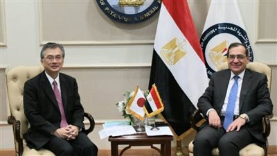 لبحث ترتيبات المنتدى الاقتصادي العربي.. وزير البترول يستقبل السفير الياباني