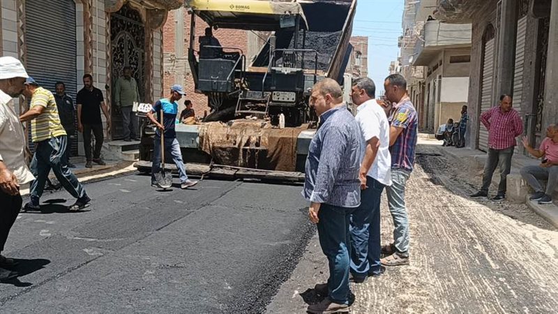 رصف طريق الشونة بحوش