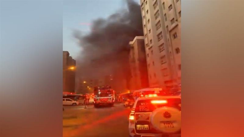 حريق بمنطقة المنقف