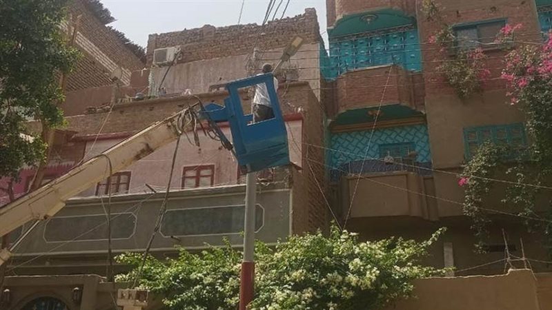 جانب من إنارة الشوارع