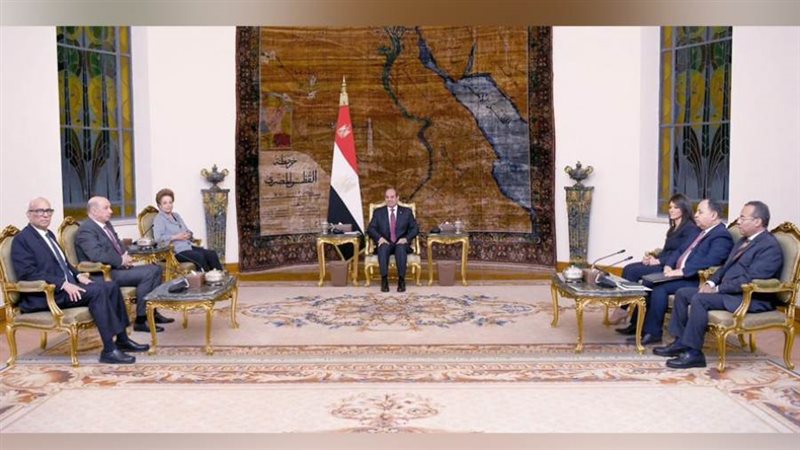 الرئيس السيسي يستقبل