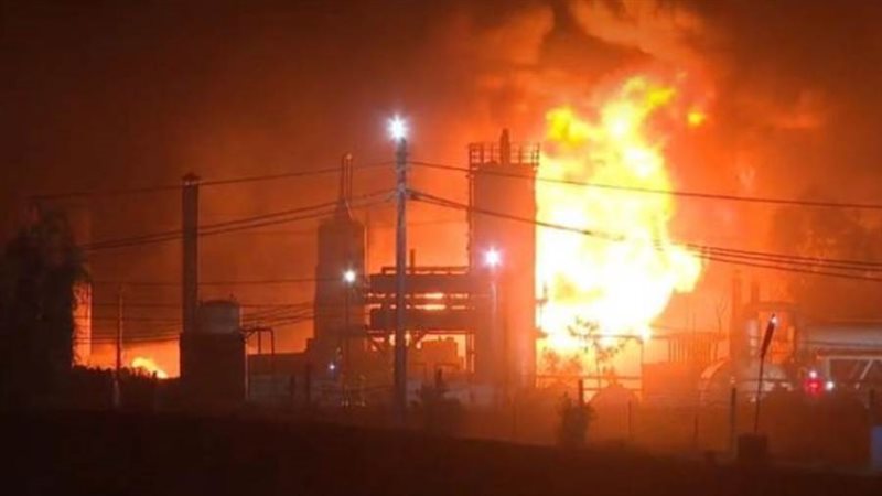 حريق كبير بمصفاة