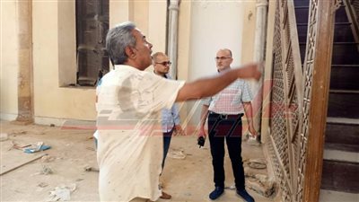 نورالدين يكلف بالإسراع من انتهاء أعمال ترميم مسجد أبو غنام الأثري بكفر الشيخ