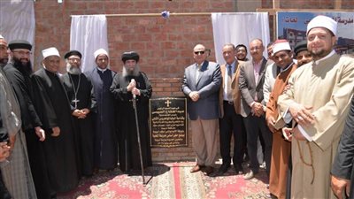 محافظ أسيوط يضع حجر أساس مدرسة المحبة (عربي – لغات) بمدينة المعلمين