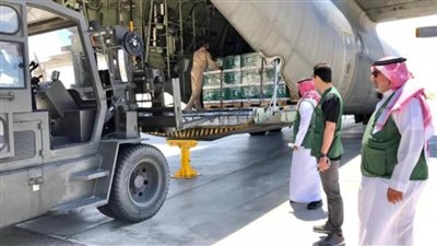 مطار العريش يستقبل الطائرة الإغاثية السعودية الـ54 المخصصة لإغاثة الشعب الفلسطيني