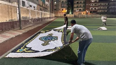  بالصور.. ساحات 157 مركز شباب في الغربية تستعد لإقامة صلاة عيد الأضحى