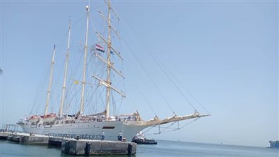ميناء بورسعيد السياحي يستقبل 170 سائحًا على متن السفينة الشراعية STAR CLIPPER  