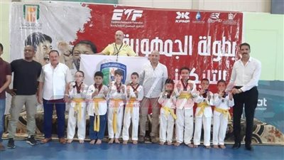 تايكوندو مطوبس يحصدون 5 ميداليات ذهبية فى بطولة وسط الدلتا للبومزا