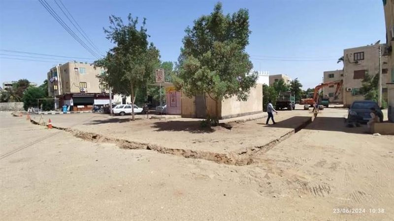 ترميم طرق الوادى