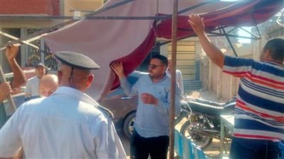 36 محضر إشغال طريق ورفع 252 حالة إشغال مخالف بحملة بالدلنجات وأبوحمص