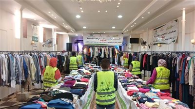 بالصور.. توزيع ملابس جديدة على 300 أسرة أولى بالرعاية في الغربية