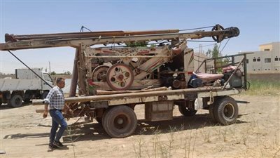 الوادي الجديد تضبط حفار آبار جوفية مخالف بأراضي مملوكة للدولة