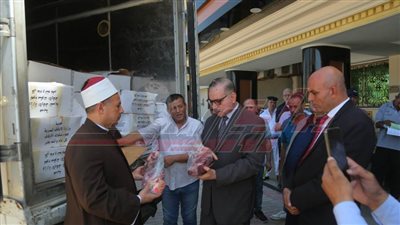 توزيع 2 طن لحوم صكوك الأضاحي والإطعام بكفر الشيخ 