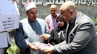 توزيع 2 طن لحوم على الأسر الأولى بالرعاية ببني سويف