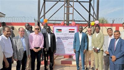 وزيرا الري المصري والجنوب سودانى يفتتحان محطة 