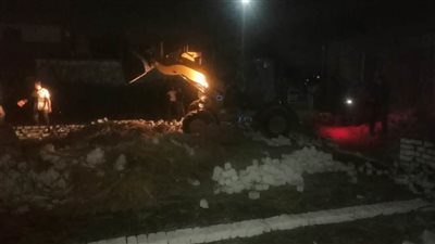 تنفيذ إزالة فورية لحالة تعدٍ بالبناء المخالف بمركز ومدينة التل الكبير