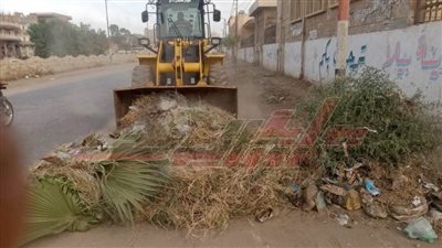 رفع 80 طن قمامة من مدينة بيلا في كفر الشيخ 