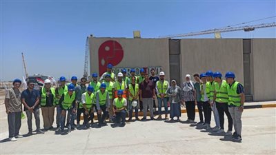 زيارة ميدانية لطلاب هندسة قناة السويس لمشروع الخط الرابع لمترو الأنفاق