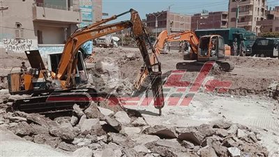 قلين تزيل التعديات على الأراضي الزراعية بكفر الشيخ