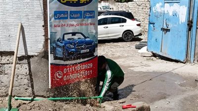 حملات إزالة التعديات على شبكة مياه الشرب بالمناطق التابعة لفرع السيوف