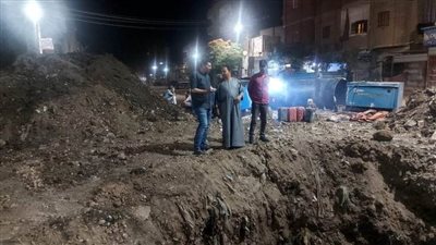 قطع المياه عن مدينة سمالوط 14 ساعة لربط خط الطرد للصرف الصحي.. غدًا