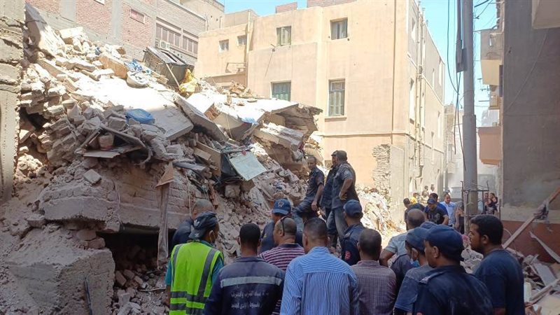 انهيار منزل بأسيوط