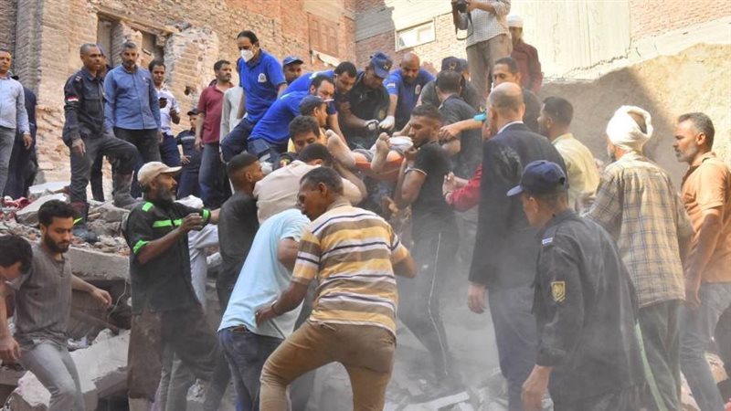 انهيار منزل بأسيوط