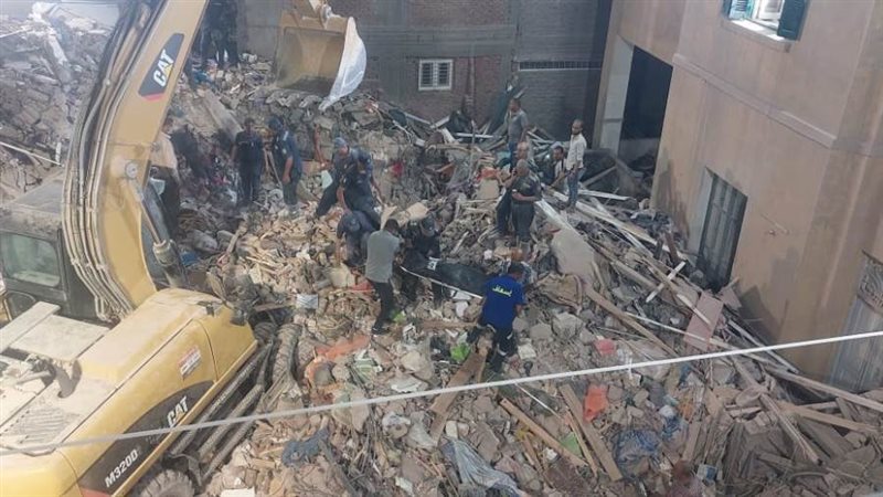 منزل أسيوط المنهار