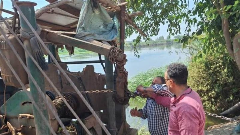 غلق معدية نهرية بالبحيرة