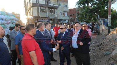 عبدالمعطي يتفقد أعمال صيانة وتطوير كوبري الهويس ببيلا