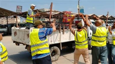 رفع وإزالة 662 حالة إشغال طريق ثابتة ومتحركة للقضاء على الاختناقات المرورية