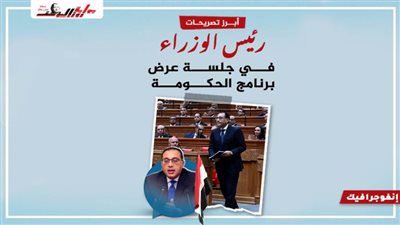 أبرز تصريحات رئيس الوزراء في جلسة برنامج الحكومة