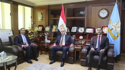 محافظ كفر الشيخ يستقبل المحامي العام للنيابات لتقديم التهنئة لتوليه مهام عمله