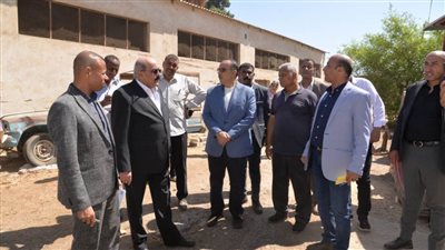 محافظ أسيوط يتفقد أعمال تطوير محطة الثروة الحيوانية ببني مر بالفتح