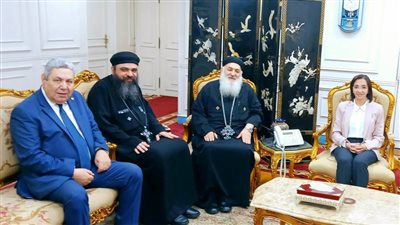 محافظ البحيرة تستقبل وفودًا من الكنيسة الأرثوذكسية والطائفة الإنجيلية لتهنئتهم