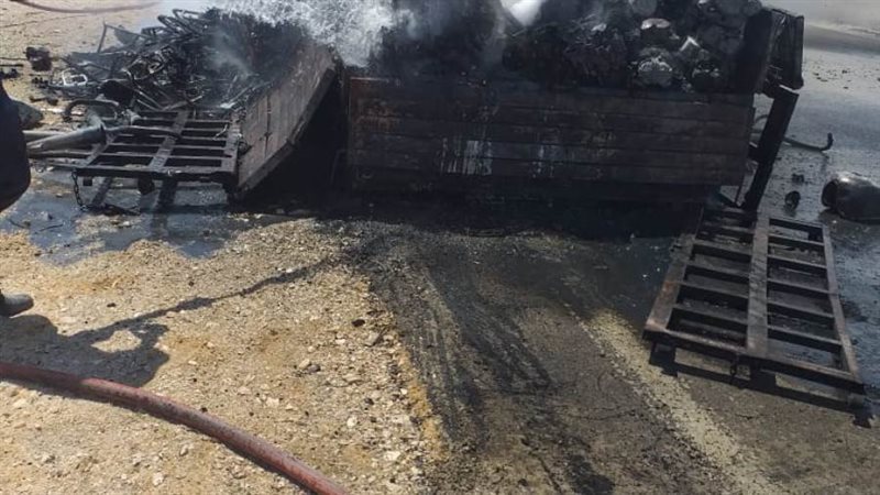 حريق سيارة بأسيوط