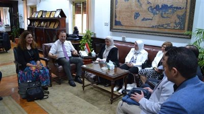 رئيس جامعة الإسكندرية يستقبل وفد أكاديمية البحث العلمي والتكنولوجيا 