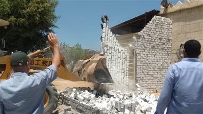شاهد.. إزالة 21 حالة بمساحة 3196 مترًا مربعًا ضمن الموجة 23 لإزالة التعديات بالبحيرة 