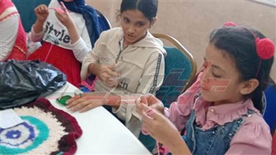 ورشة تدريبية للنشء فى أعمال الكروشية بخليج بحري بكفر الشيخ