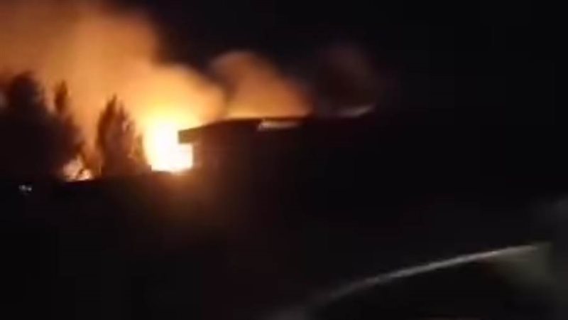 حريق بعدد من المنازل